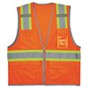 Glowear By Ergodyne XL Orange Two-Tone Mesh Vest Type R Class 2 - Single Size 8246Z-S